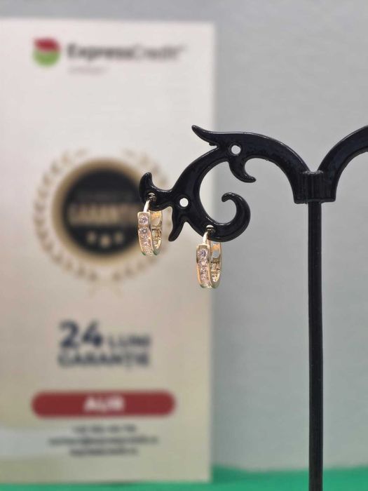 Cercei aur 14K 1.14g [Ag45 Bacau1 B.7200.1.44]