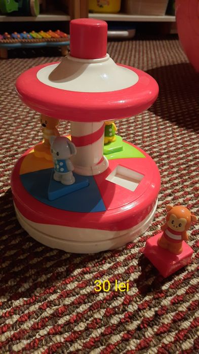 Jucarii copii Fisher Price, carusel, pian, căluț