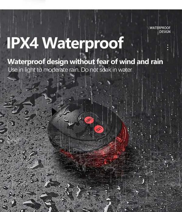 Stop bicicleta cu 5 leduri cu 7 jocuri de lumini si 2 lasere