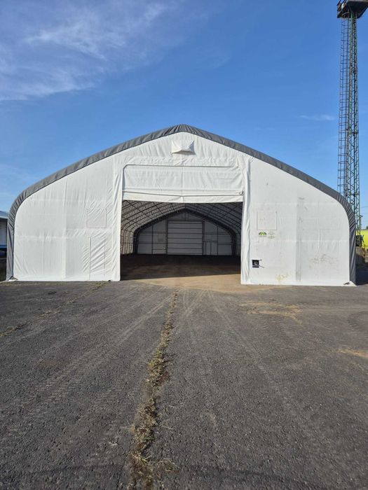 Cort depozitare, industrială, structura ușoară cu prelată
