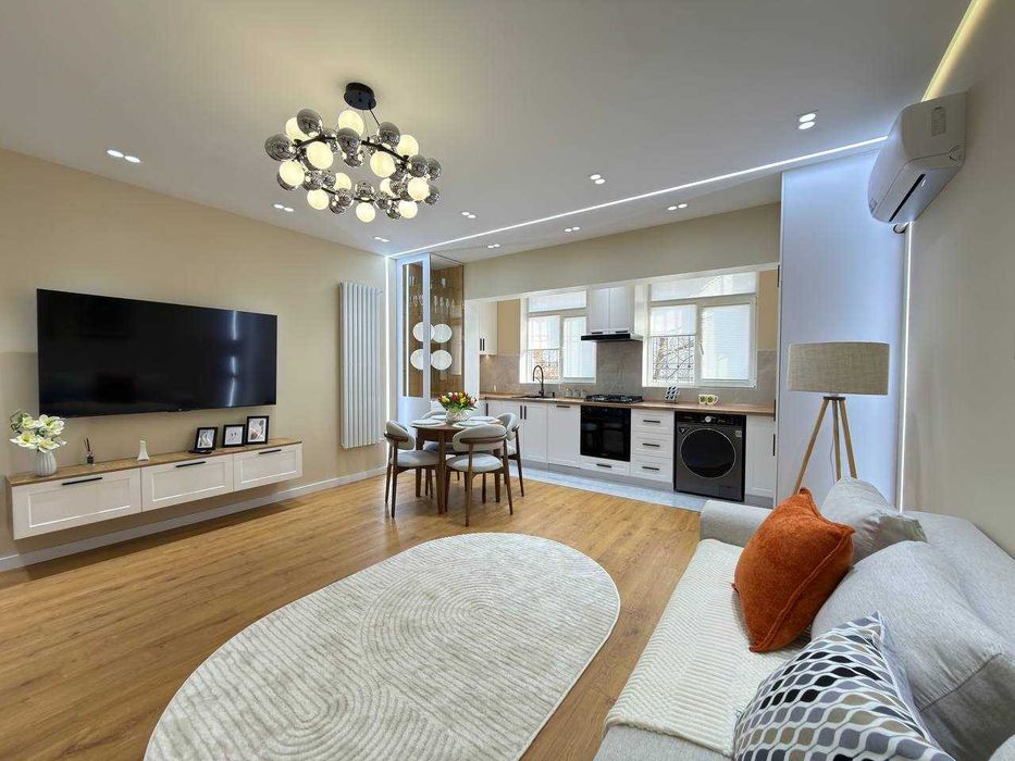 ул.Нукус Гламур 2-комн 2(3)/9 65 м² евроремонт мебель техника