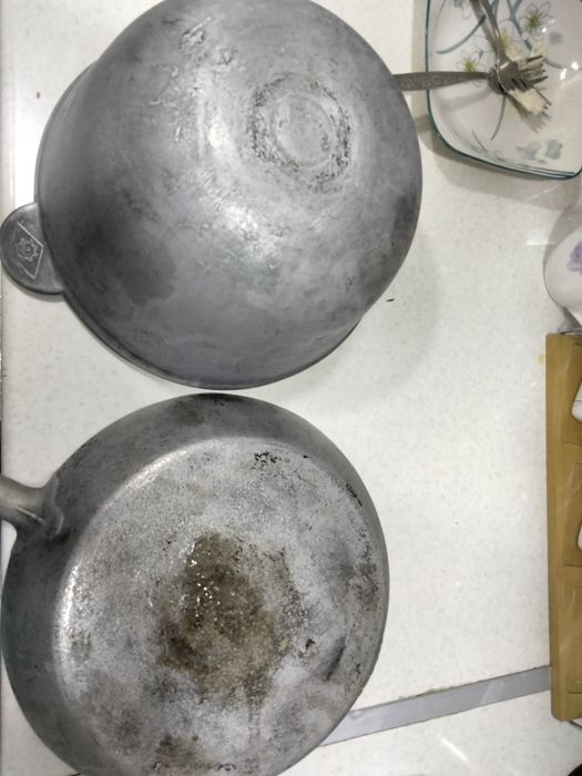 Советские казан и сковорода