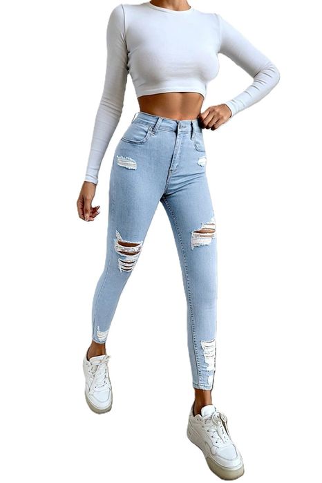 Дамски дънки М/Л размер