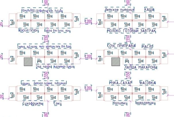 Магазинлар учун чизмалар