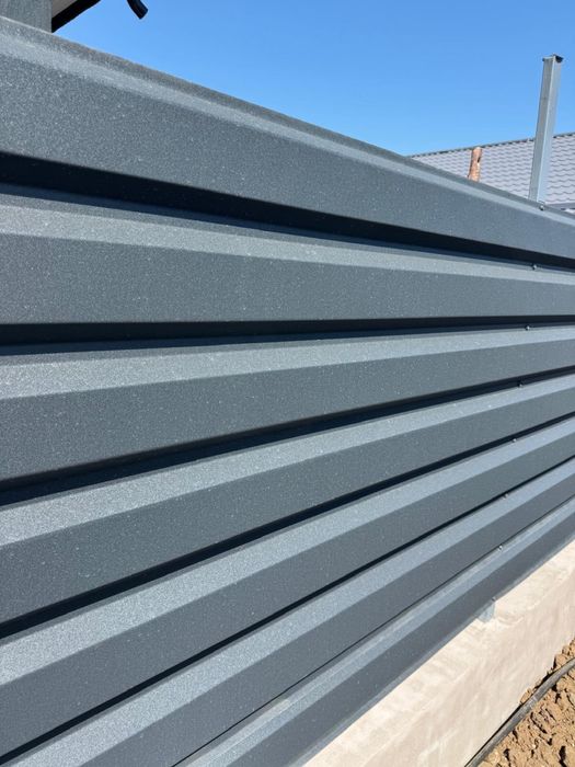 Tablă Cutată Gri Antracit RAL 7024 Fresco 0.4mm 3m lungime
