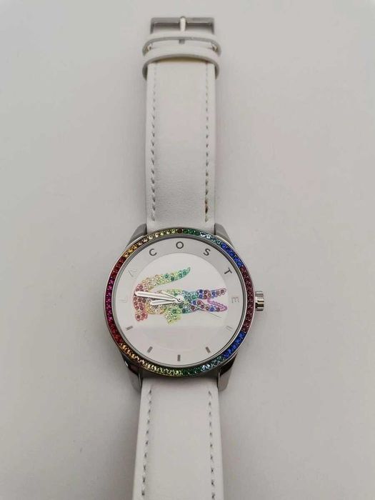 Дамски Часовник LACOSTE Victoria с бяла каишка НОВ