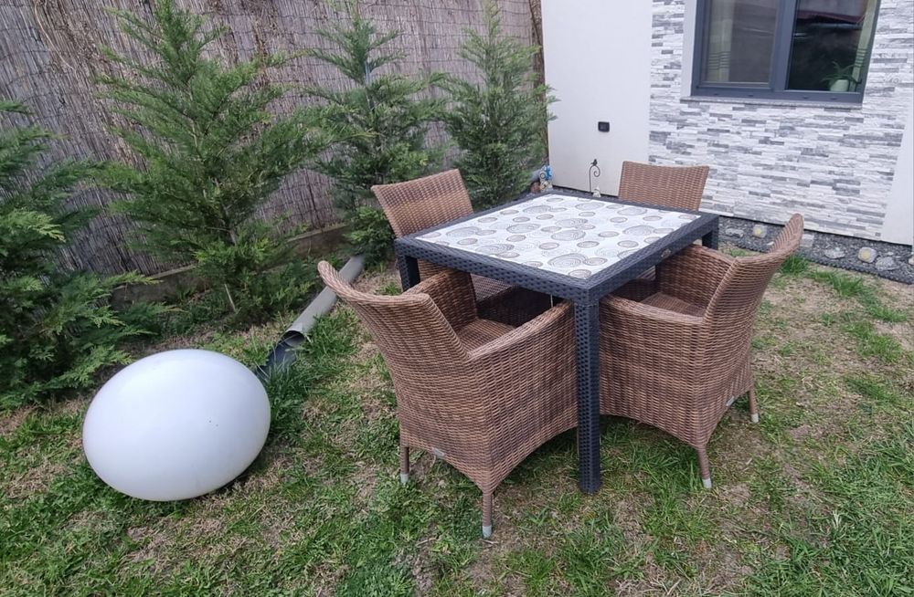 Scaune si masa ratan pt. terasa gradina