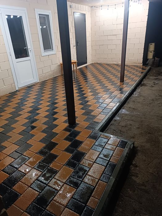 Укладка брусчатки