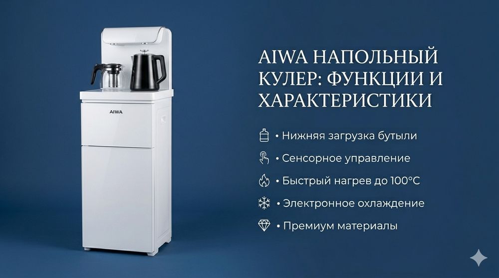 Кулер от Aiwa с чайником/Compressor system/Freon/3 режим работы/+ дост