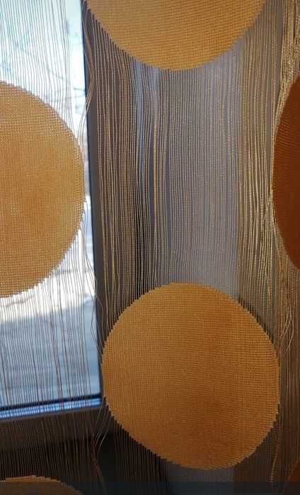 Тюль для кухни ниточная