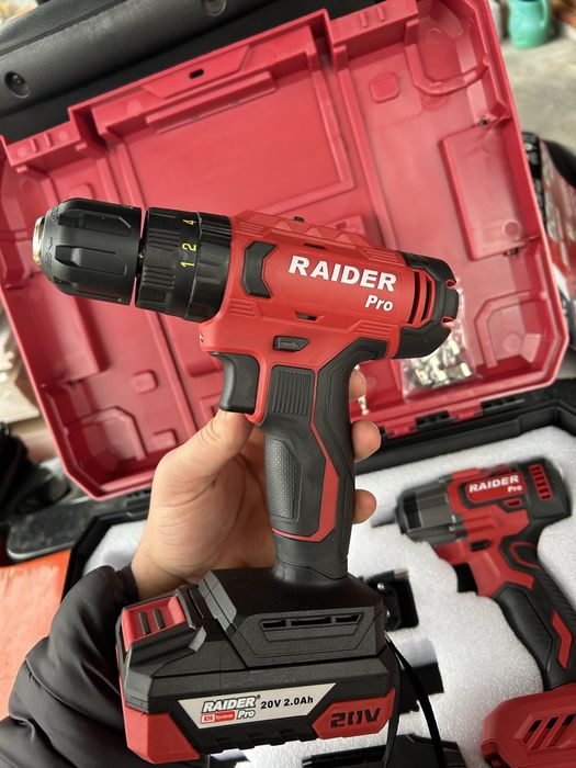 Raider Pro 20V – Ударен гайковерт + Акумулаторен винтоверт