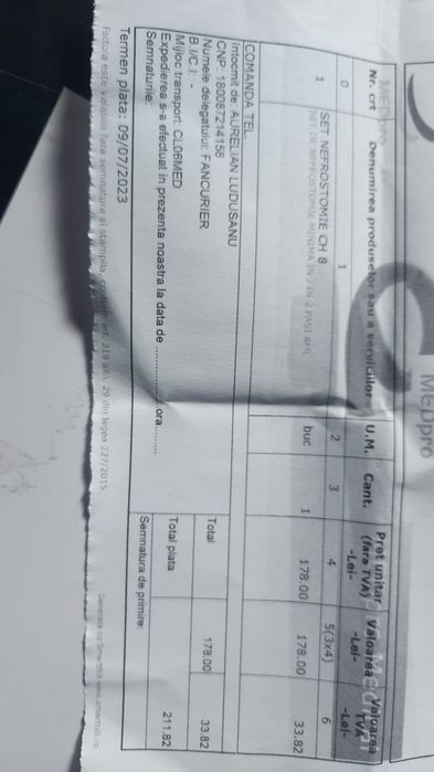 Set Nefrostomie R8 Nou