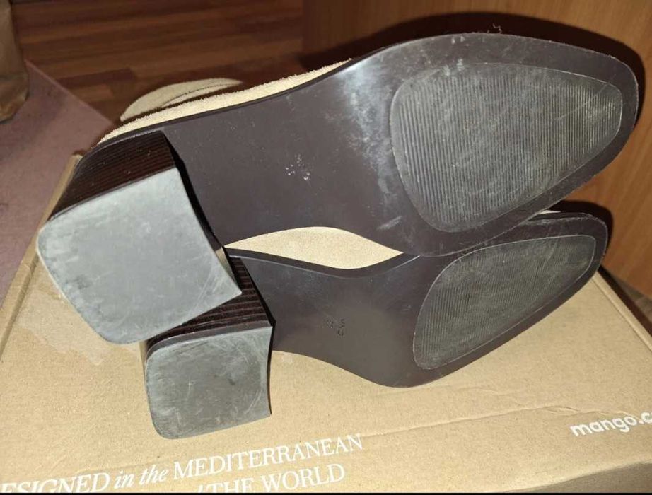 Ghete piele întoarsă Mango