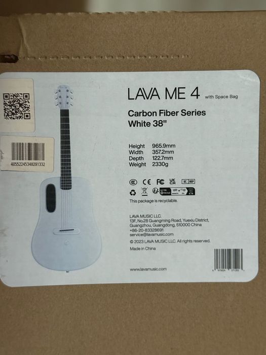 Chitara Lava Music Lava ME 4 Carbon 38" Sigilata