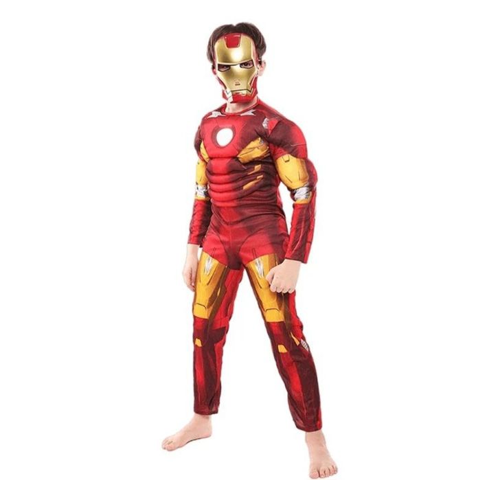 Костюм на Железния човек с мускули и маска