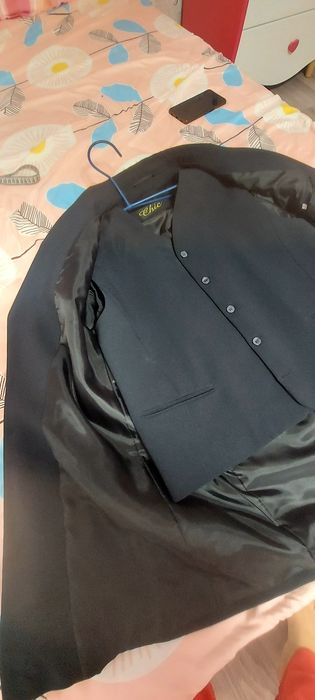 Sacou elegant bărbați +vestă stare impecabila