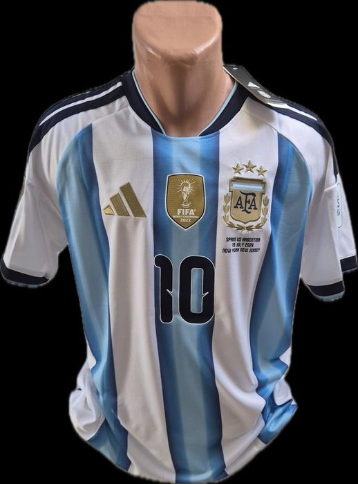 Tricou fotbal Argentina finala Cupei Mondiale Messi