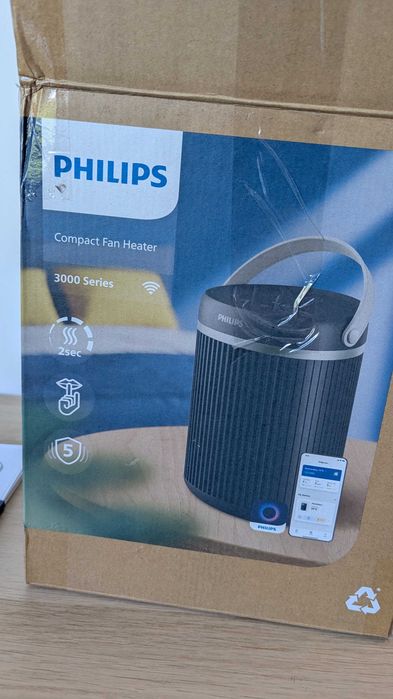 Philips CX3120/01 – нов, неупотребяван, керамичен отоплител 2000W, тих