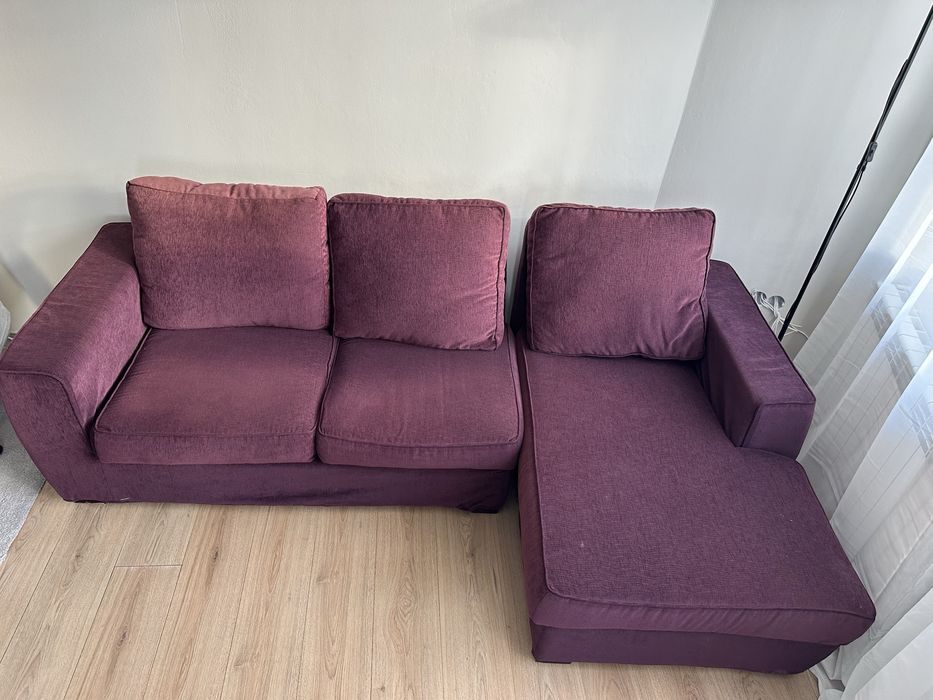 ъглов диван с лежанка