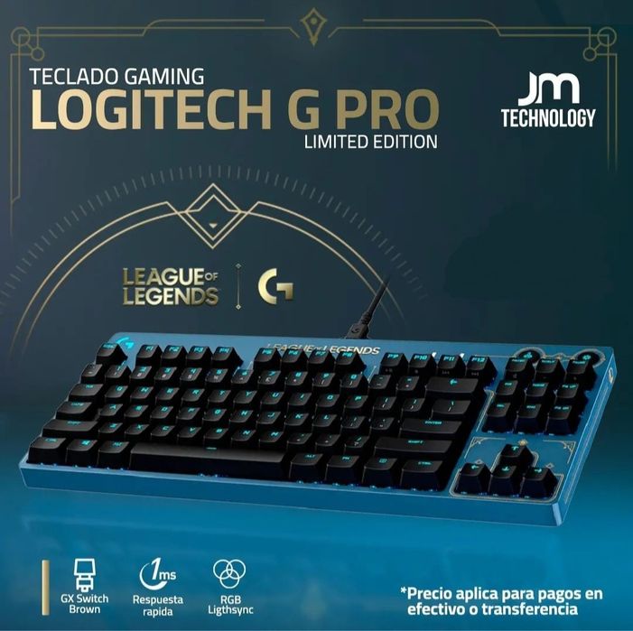 Logitech G Pro LOL  League Механическая Клавиатура