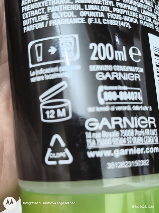 Gel de par Garnier
