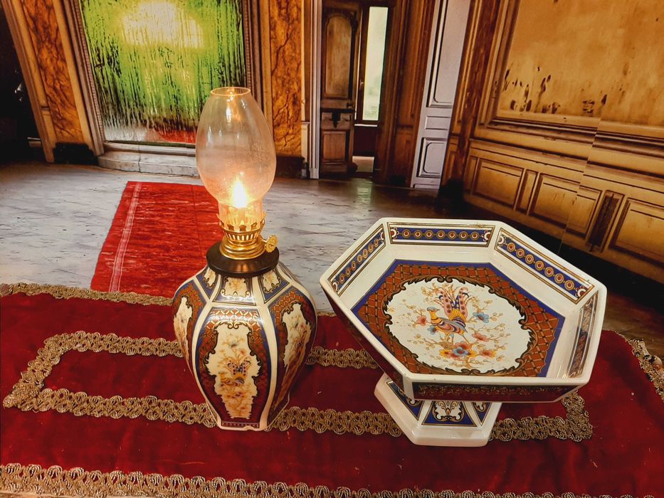 lampa cu petrol & centru de masa