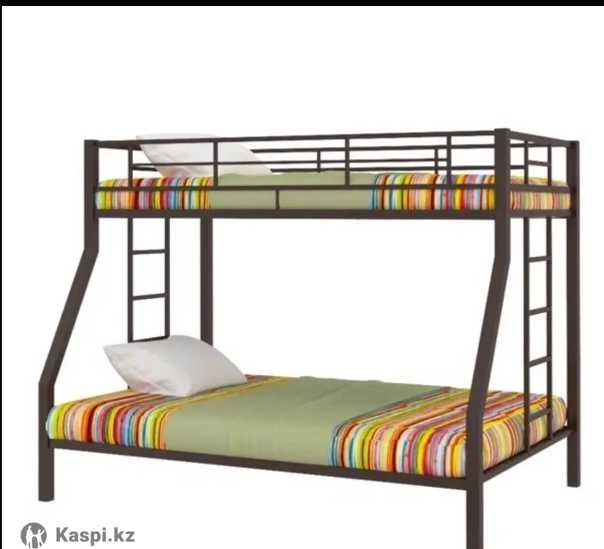 кровать двухярусная металлическая