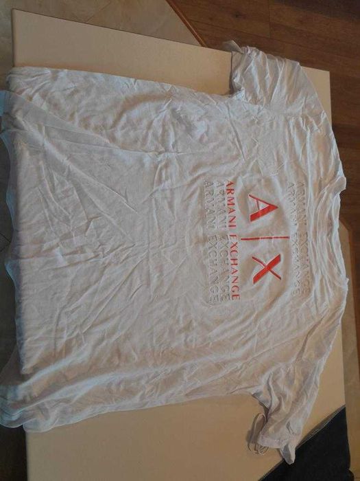 Бяла Тениска Armani Xchange размер XL