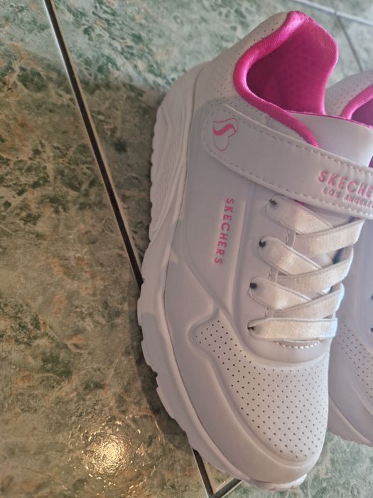 Sneakersi Skechers, pt copil - din piele ecologica