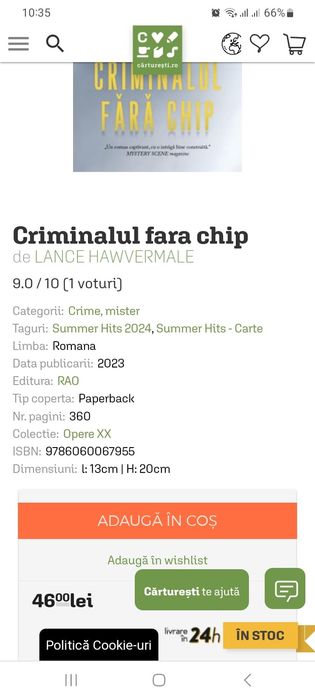 Cartea Criminalul fără Chip