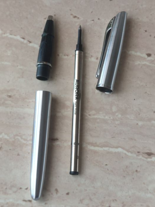 Rollerball Aurora Magellano - Oțel Inoxidabil - Made in Italy