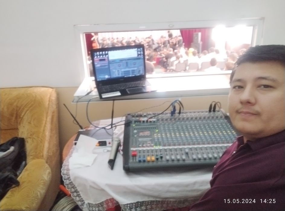 Услуги Дж + калонка аппаратуры Kalonka xizmati mikrafon + Dj