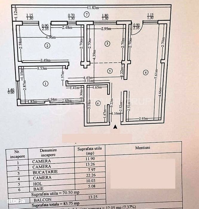 Etaj 1 I Apartament 3 camere 84mp - Canta I 2015, CT, mobilat & utilat