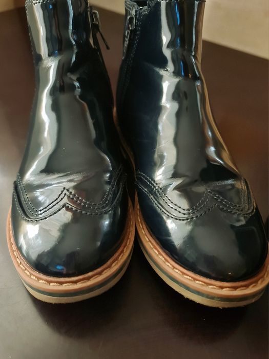 Cizme/ghete piele, zara, marimea 25-30