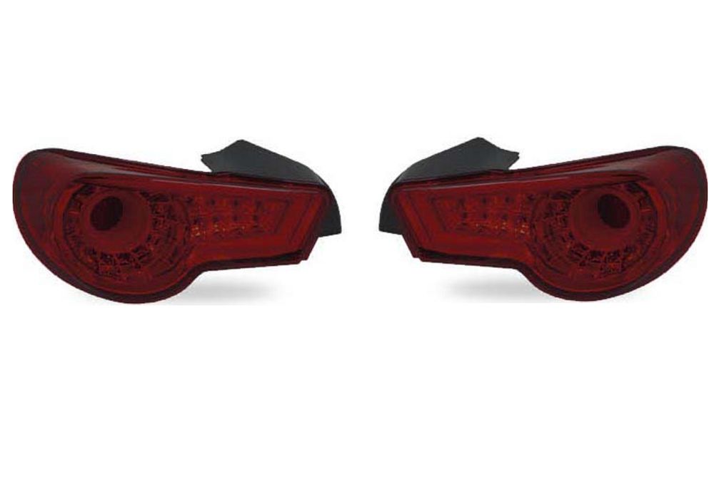 Set stopuri, lampa spate Subaru BRZ, 06.2012-12.2020; Toyota GT-86, 06.2012-06.2021, partea stanga, dynamic indicator; LED; negru, transparent; Tuning