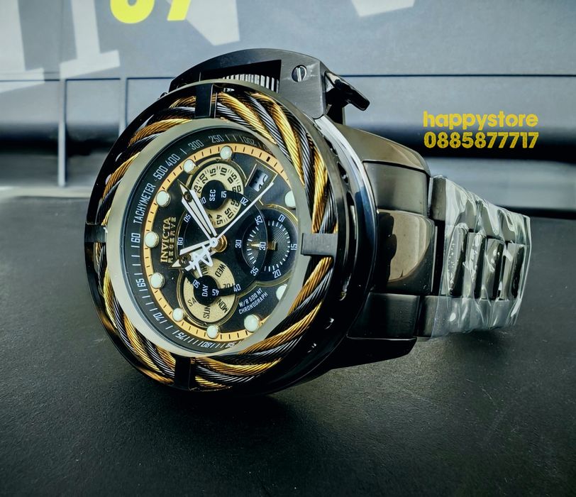 часовник INVICTA Reserve I-Force Chronograph Black 52 mm, Инвикта нов