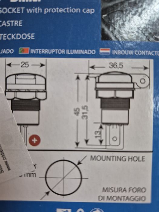 Borne acumulator mic soclu bricheta auto moto atv scuter