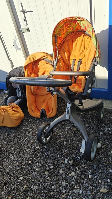 Cărucior Stokke + landou + scoică + accesoriile