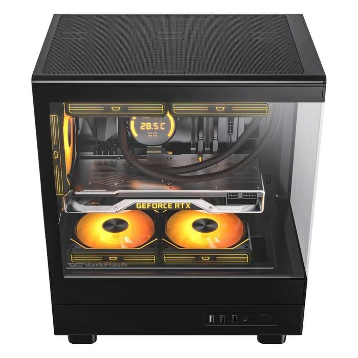 ' Корпус для ПК darkFlash DB330M MESH BLACK (M-ATX, Без вентиляторов)