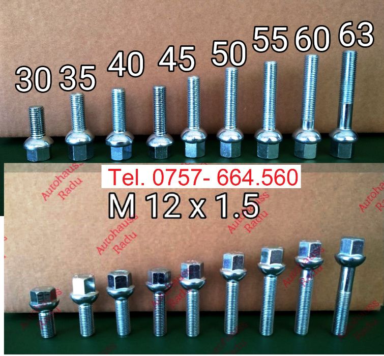 Prezoane Mercedes M12 x 1,5 filet 55 mm cap Semisferic