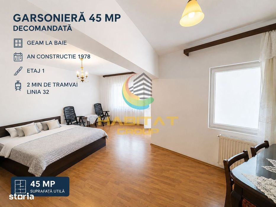 Vânzare Garsoniera 45 mp | Rahova | Ideal investiție | bloc reabilitat