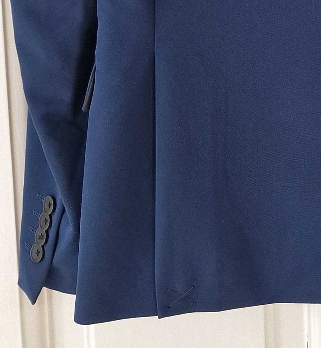 Sacou ZARA slim fit bărbați mărimea 46 albastru navy elegant
