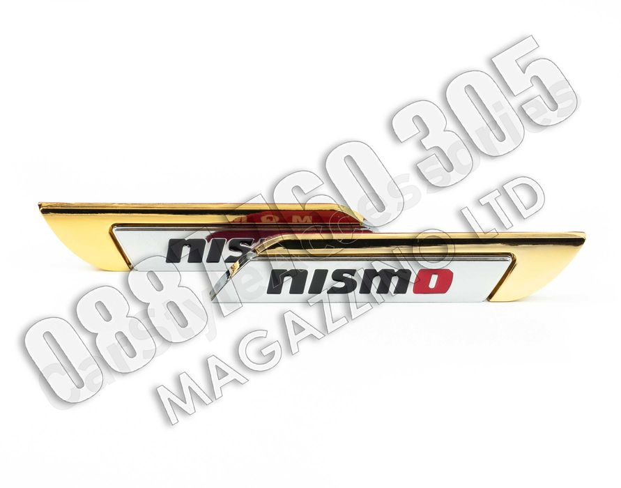 2бр. Емблеми за Нисан Нисмо Лява и Дясна Метални Nissan Nismo