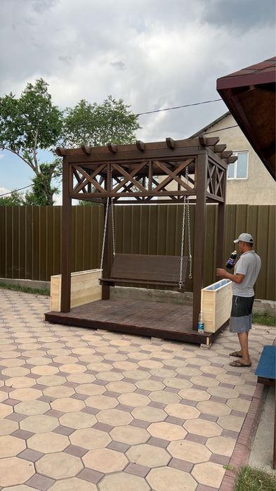 Беседка пергола терраса качели