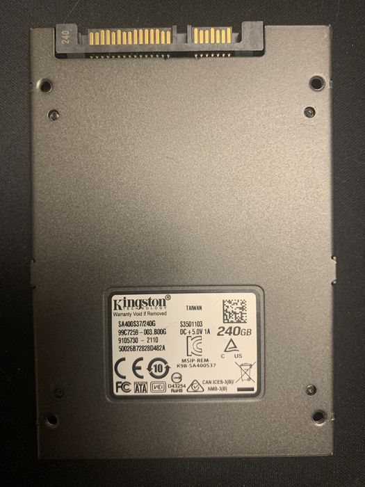 Продам SSD Kingston 480/240 gb