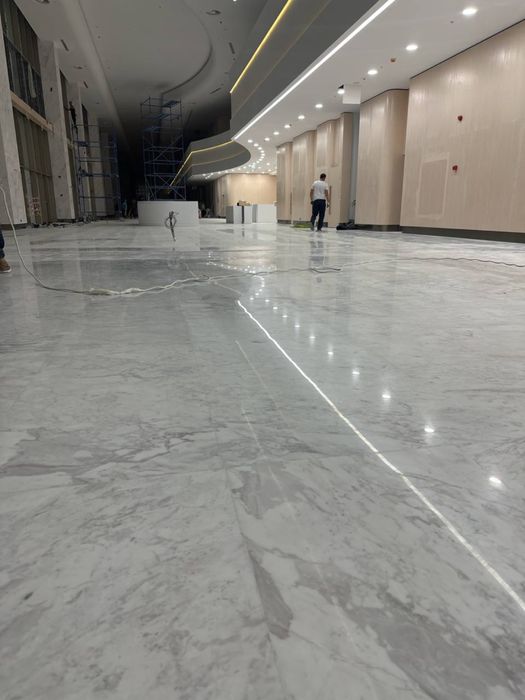 Полировка, очистка, восстановление мрамора гранита.