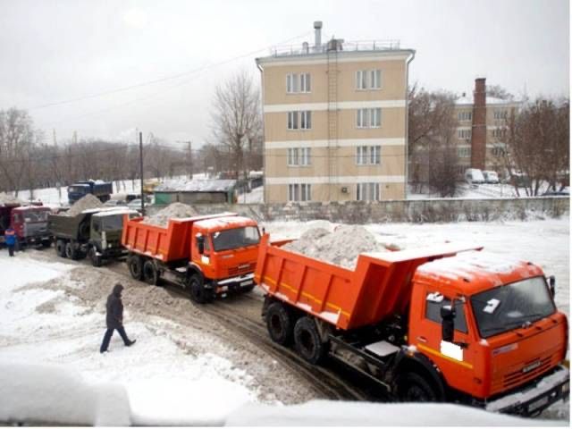 Вывоз снега и мусора услуги камаз погрузчик