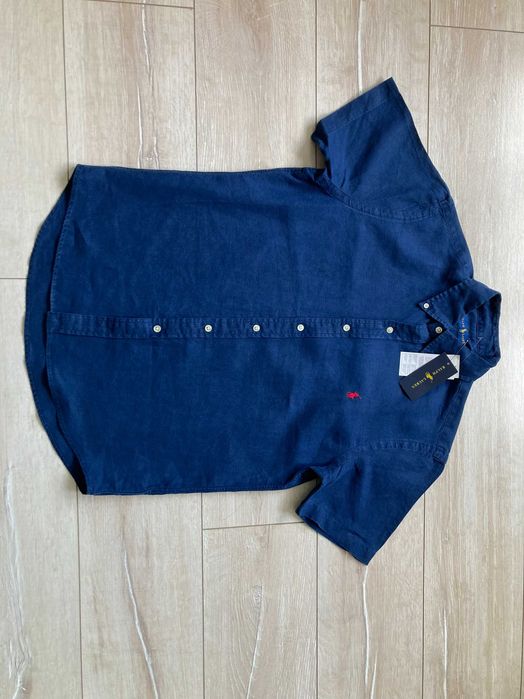 НОВА POLO By Ralph Lauren 100% linen мъжка ленена риза лен размер S
