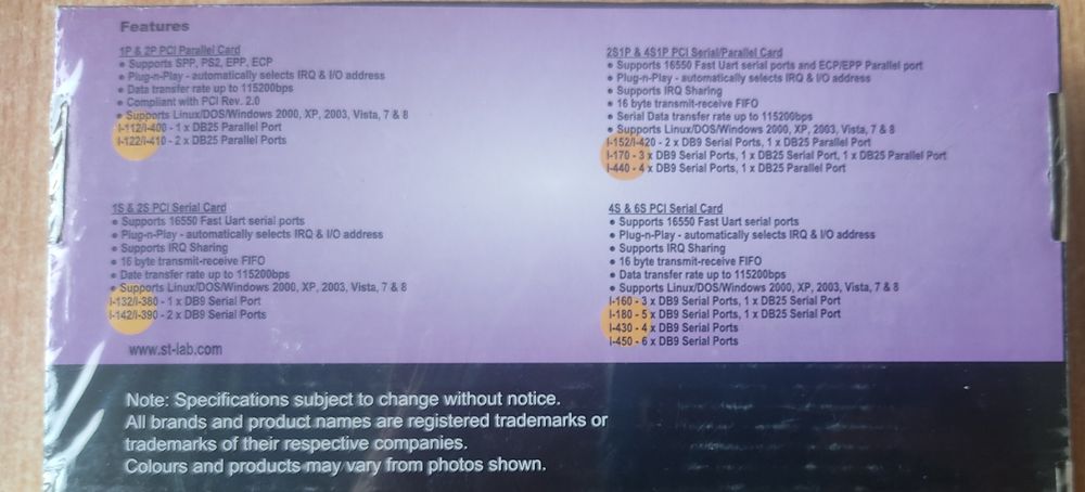 Контроллер pci rs232 com port