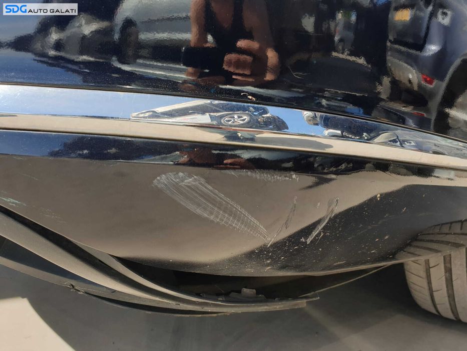Bara Spoiler Spate FARA Locas Senzori Parcare cu Defecte Model cu Bandou Cromat Volkswagen Passat B7 Break Combi 2010 - 2015 Culoare LC9X [K2097]